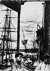 James Abbott Mcneill Whistler Famous Paintings - Rotherhithe